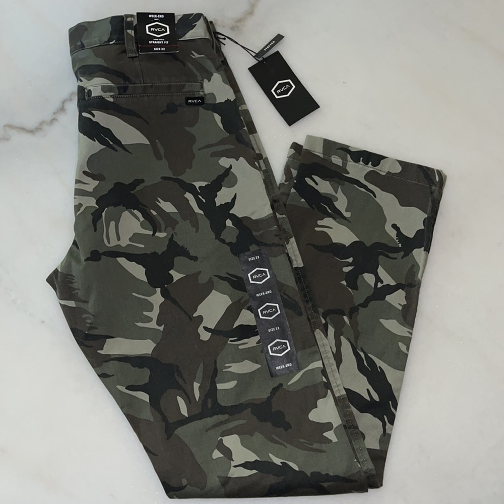 🔥RVCA WEEK-END STRETCH STRAIGHT FIT PANT NWT - Picture 4 of 4